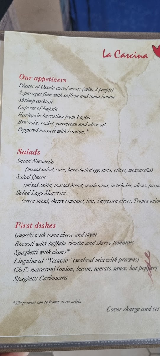 Menu Ristorante La Cascina-3