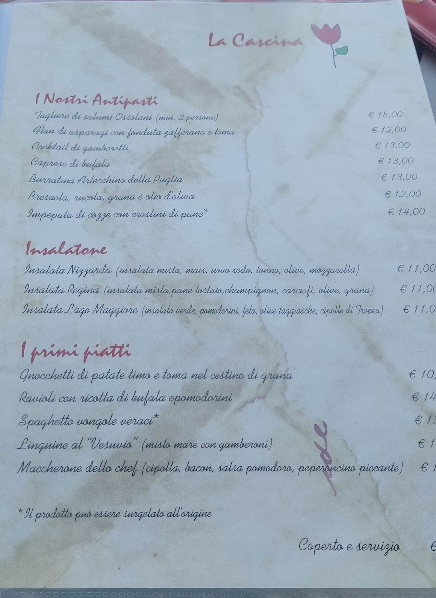 Menu Ristorante La Cascina-4